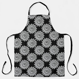Gray Gears Apron