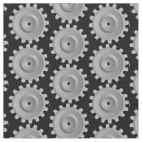 Gray Gears Fabric