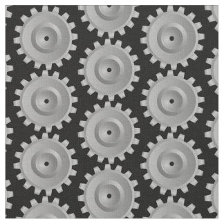 Gray Gears Fabric