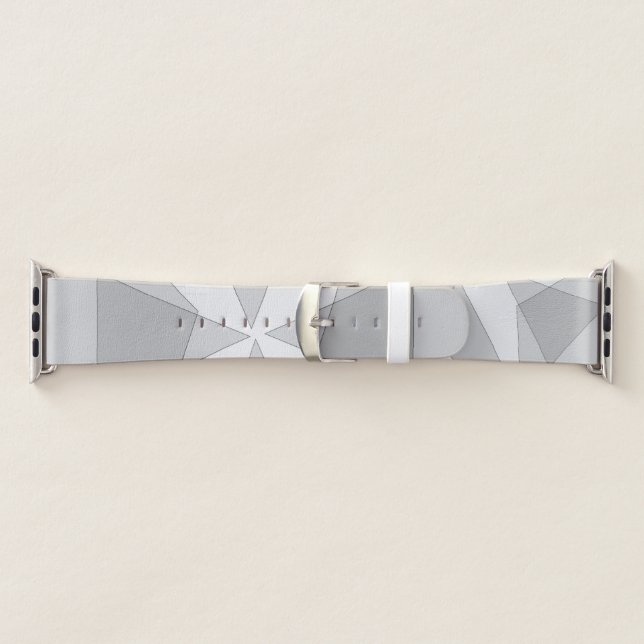 Gray Geometric  Apple Watch Band (Band)
