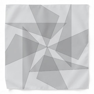Gray Geometric Bandana