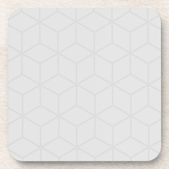 Gray geometric beverage coaster (Front)