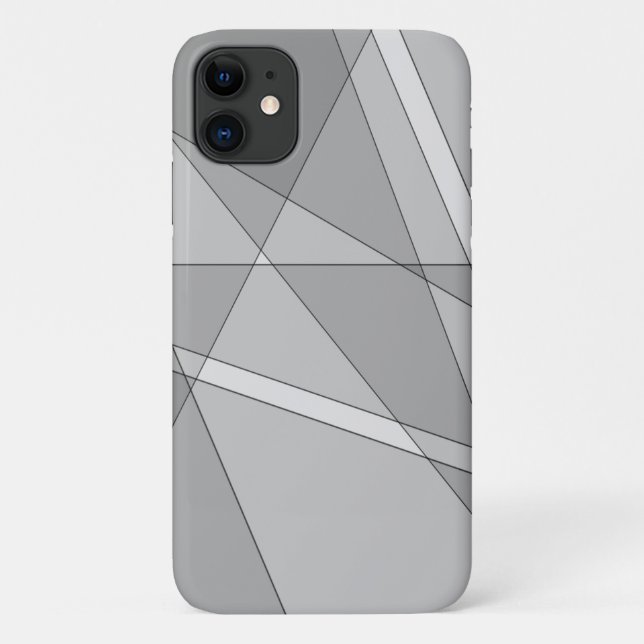Gray Geometric  Case-Mate iPhone Case (Back)