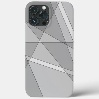 Gray Geometric  iPhone 13 Pro Max Case