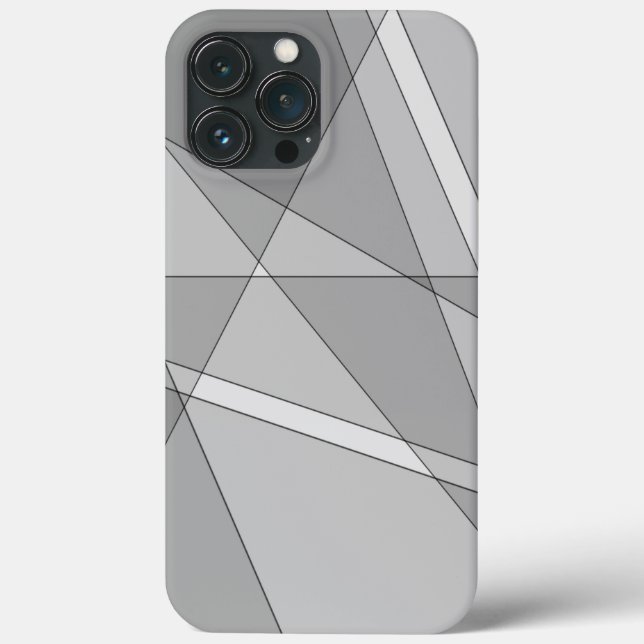Gray Geometric  Case-Mate iPhone Case (Back)