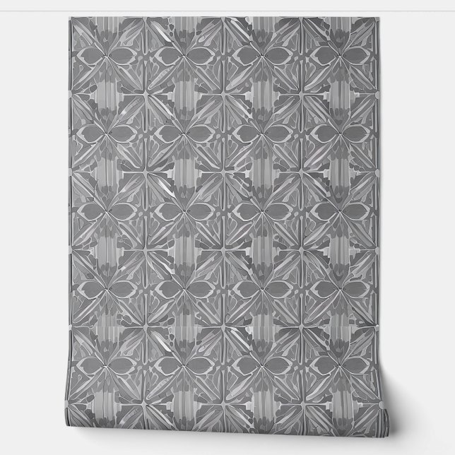 Gray geometric design wallpaper  (Unrolling)