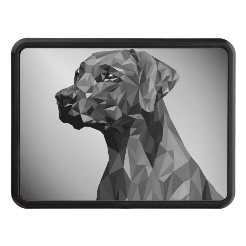 Gray Geometric Dog  Hitch Cover