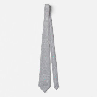 Gray geometric pattern Gift for Dad Neck Tie