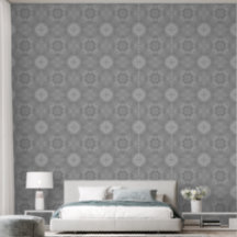 Gray Geometric Watercolor Pattern