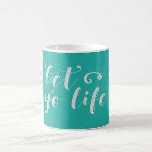 Gray Get Your Life Typography Coffee Mug