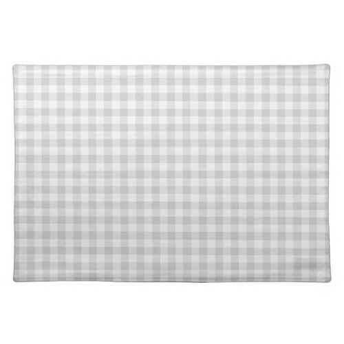 Gray Gingham  Farmhouse Kitchen Placemat