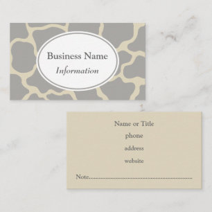 Gray Giraffe Business Card