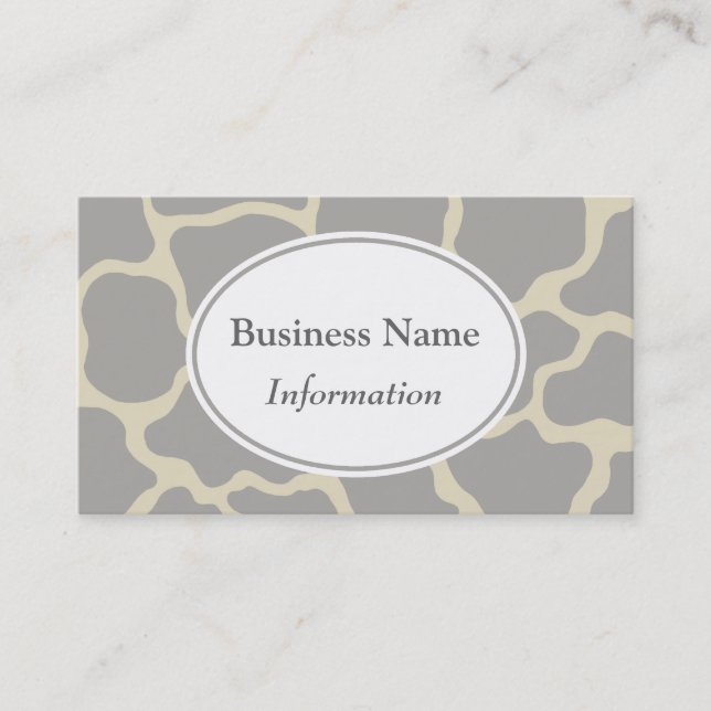 Gray Giraffe Business Card (Front)