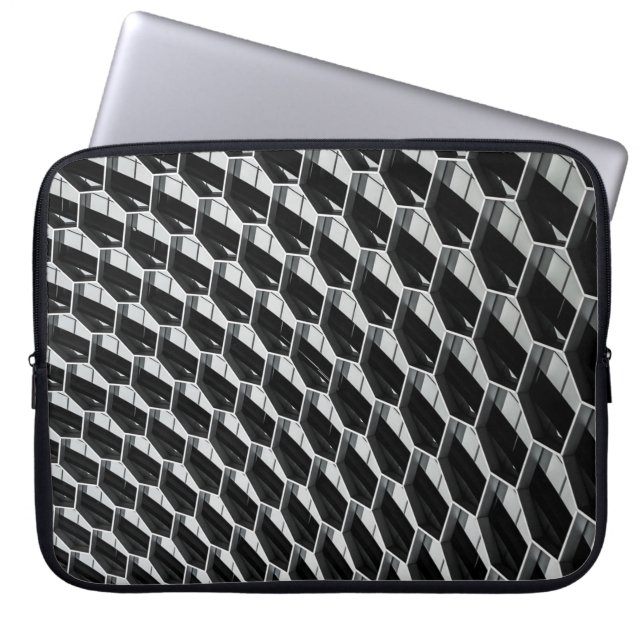 Gray glass roof laptop sleeve (Front)