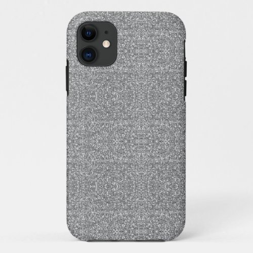 Gray glitter sparkle iPhone 11 case