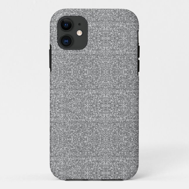 Gray glitter sparkle Case-Mate iPhone case (Back)
