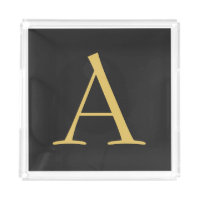 Gray Gold Color Monogram Professional