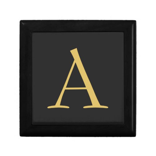 Gray Gold Color Monogram Professional Gift Box