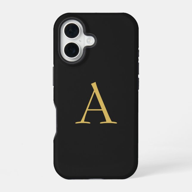 Gray Gold Color Monogram Professional Iphone Case (Back)