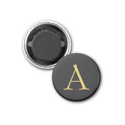 Gray Gold Color Monogram Professional Magnet