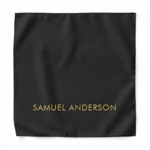 Gray Gold Color Professional Add Name Bandana