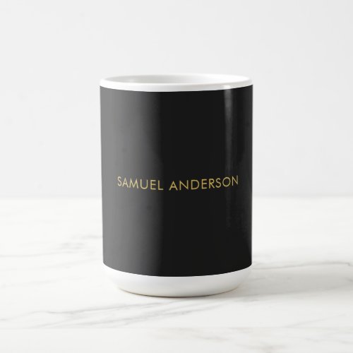 Gray Gold Color Professional Add Name Coffee Mug