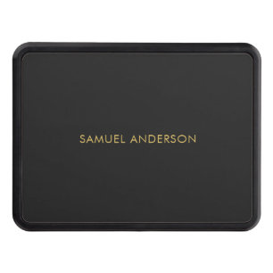 Gray Gold Color Professional Add Name Hitch Cover