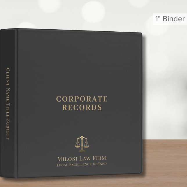 Gray Gold Scales of Justice Legal 3 Ring Binder (Creator Uploaded)