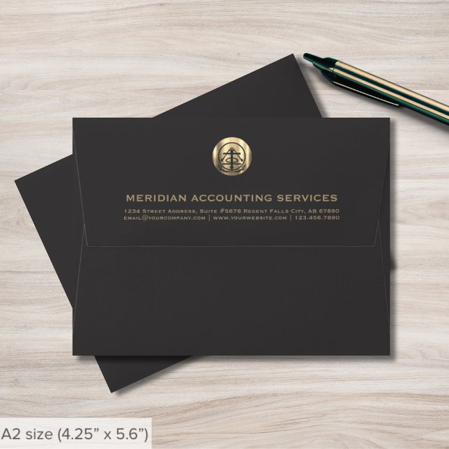 Gray Gold Seal A2 Envelope for Professionals (Creator Uploaded)