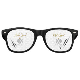 Gray golden pumpkin fall bride squad modern retro sunglasses