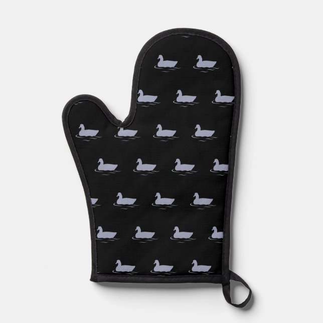 Gray goose black Oven mitt (Front)