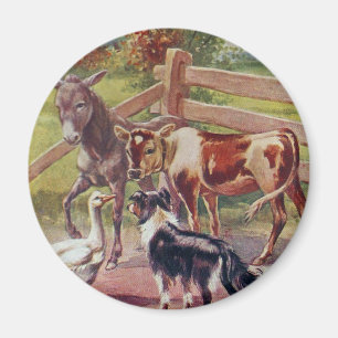 Gray Goose With All His Friends Magnet