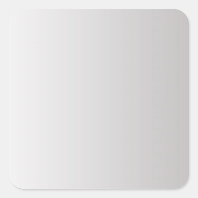 Gray Gradient Blank Template, DIY Text & Art Square Sticker (Front)