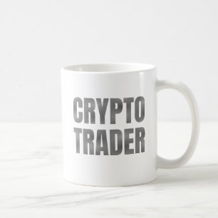 Gray Gradient Crypto Trader Coffee Mug