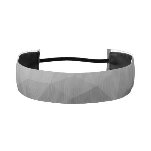 Gray gradient geometric mesh pattern athletic headband