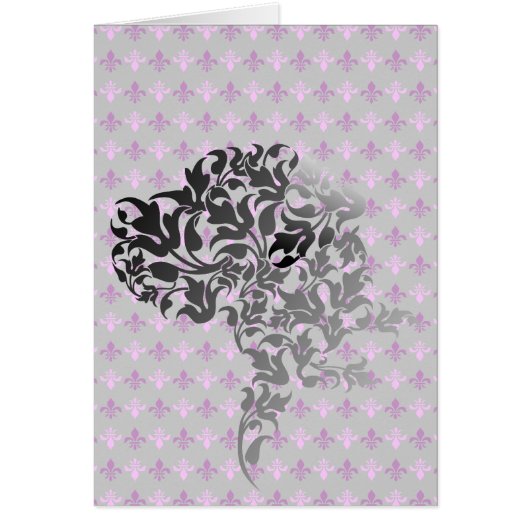 Gray Gradient Great Dane Cards (Front)