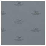 Gray Graduation Class of Custom Year and Text Fabric
