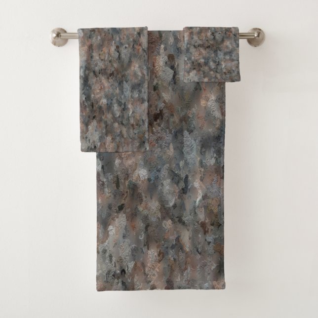 Gray Granite  Bath Towel Set (Insitu)