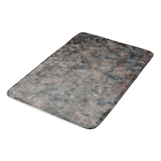 Gray Granite  Bathroom Mat (Angled)