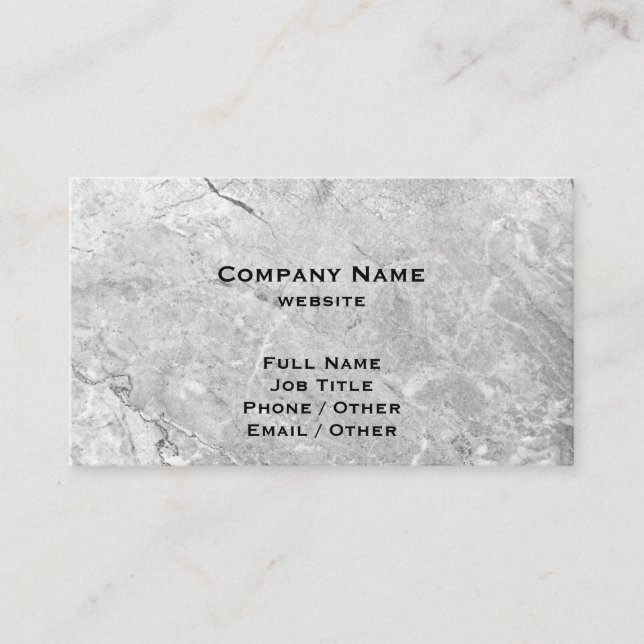 Gray Granite Business Card (Front)