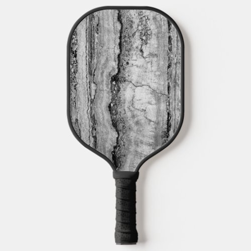 Gray Granite marble  abstract stone pattern   Pickleball Paddle