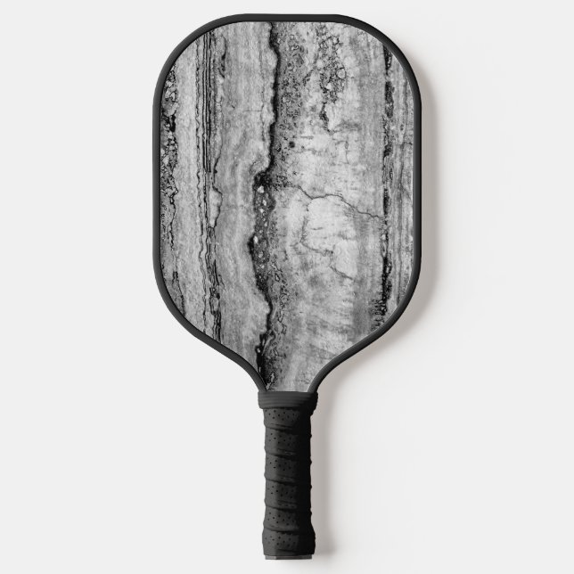 Gray Granite marble | abstract stone pattern   Pickleball Paddle (Front)
