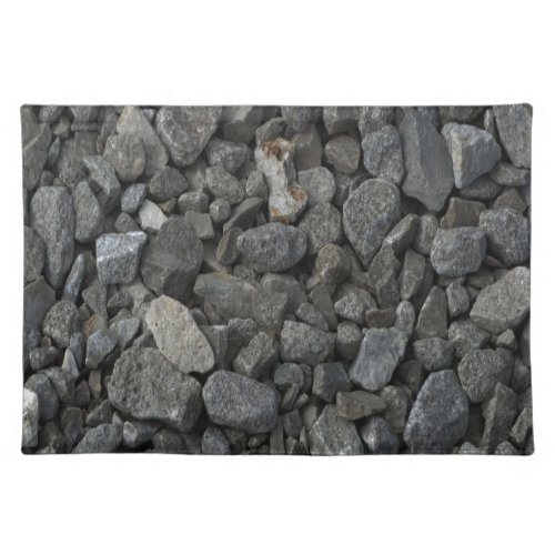 Gray Granite Rock Placemat