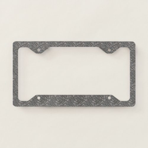 Gray Granulated Marble License Plate Frame