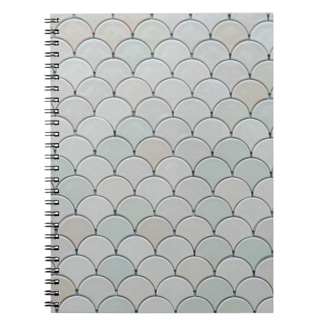 Gray graphic textile notebook (Front)