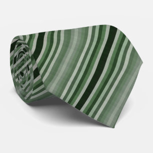 Gray Gray Green Stripes Neck Tie