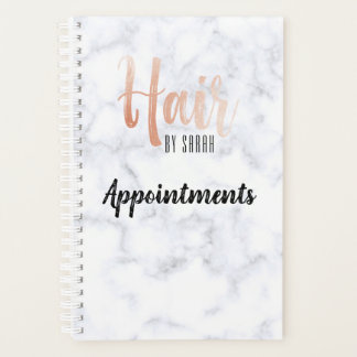 gray gray marble granite rose gold appointments planner