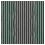 Gray-Green &amp; Black Wonky Stripes Fabric