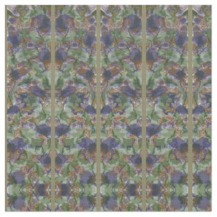 Gray - Green - Blue Art Deco art Fabric