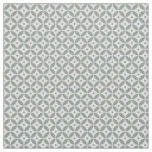 Gray Green Hamptons Style Geometric Pattern Fabric